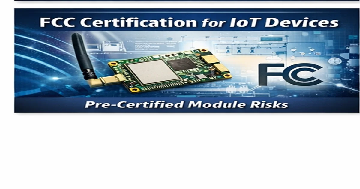 FCC certification for IoT devices with wireless module compliance risks