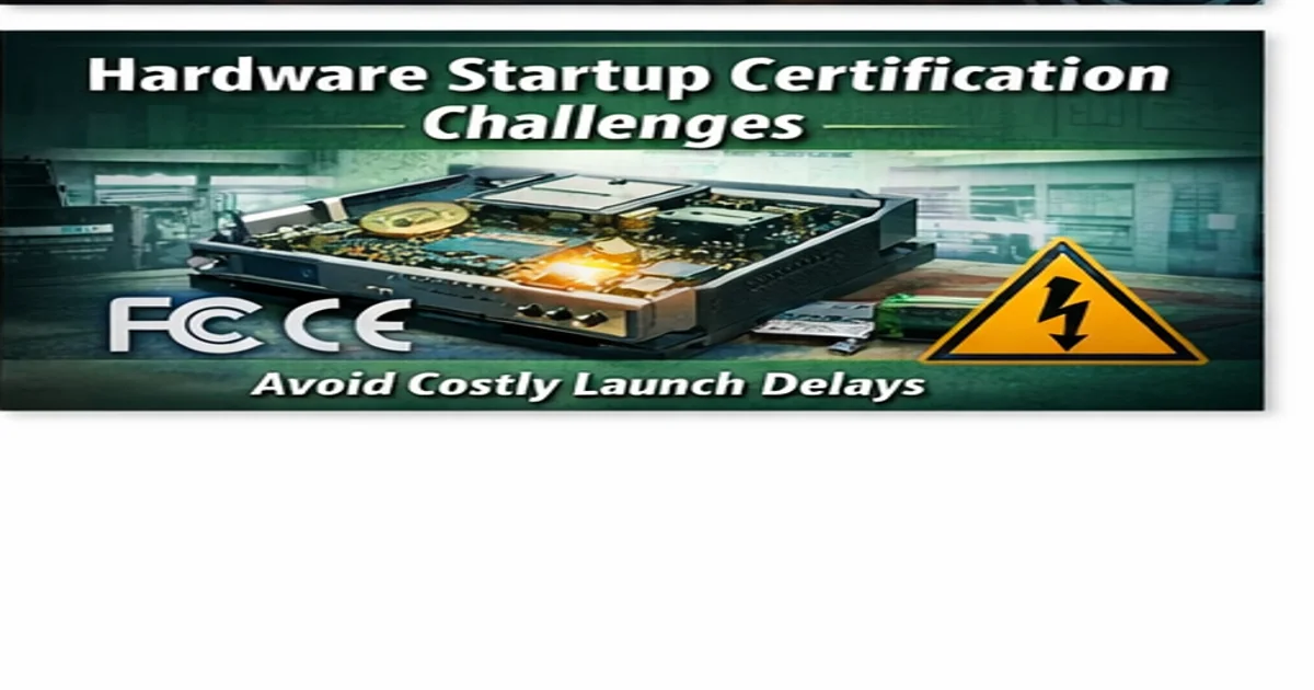 Hardware startup certification challenges FCC CE EMC compliance delays