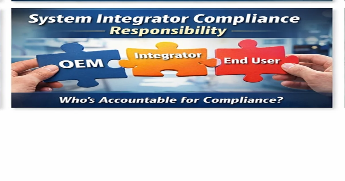 System integrator compliance responsibility OEM integrator end user certification roles